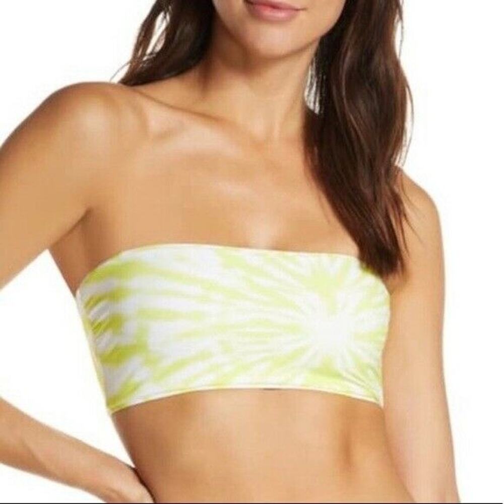 Seafolly Beachbreak Tube Top Bikini Top - Limeade